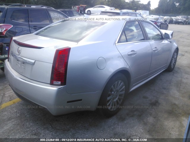 1G6DH5E59C0140566 - 2012 CADILLAC CTS LUXURY COLLECTION SILVER photo 4