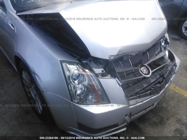 1G6DH5E59C0140566 - 2012 CADILLAC CTS LUXURY COLLECTION SILVER photo 6