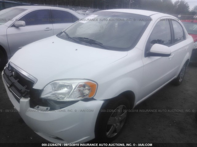 KL1TD5DE5BB244584 - 2011 CHEVROLET AVEO LS/LT WHITE photo 2