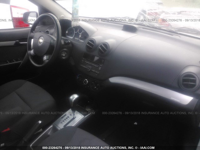 KL1TD5DE5BB244584 - 2011 CHEVROLET AVEO LS/LT WHITE photo 5