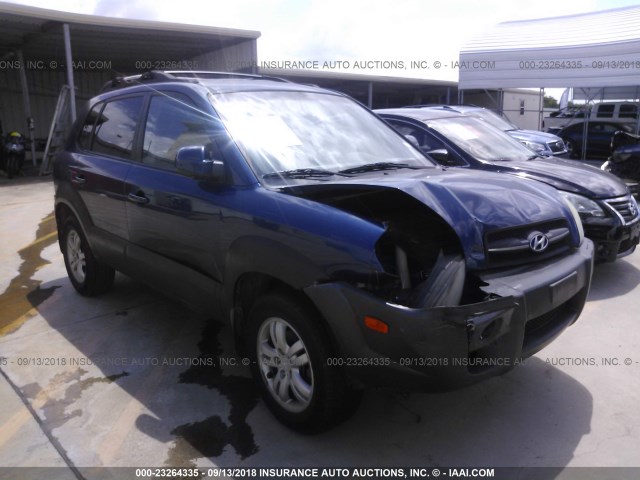 KM8JN12D06U443239 - 2006 HYUNDAI TUCSON GLS/LIMITED BLUE photo 1