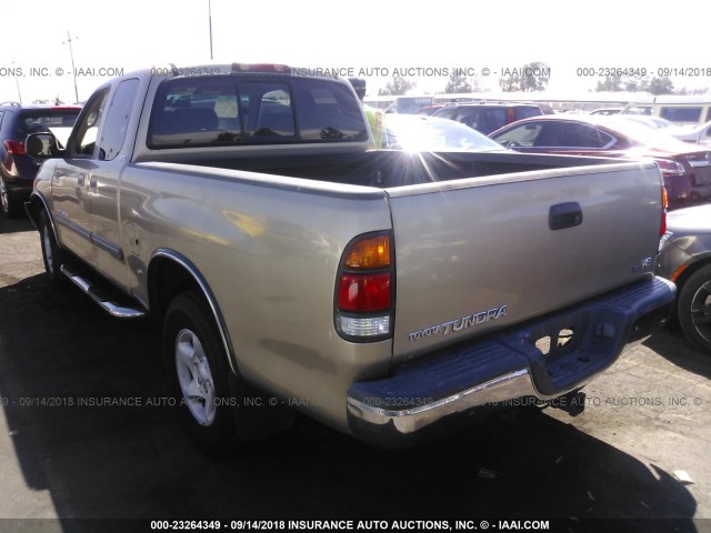 5TBRT341X3S423875 - 2003 TOYOTA TUNDRA ACCESS CAB SR5 GOLD photo 3