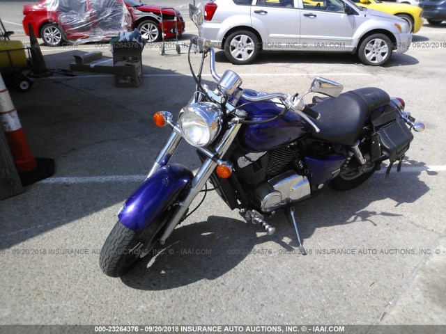 1HFSC43004A400875 - 2004 HONDA VT1100 C2 PURPLE photo 2