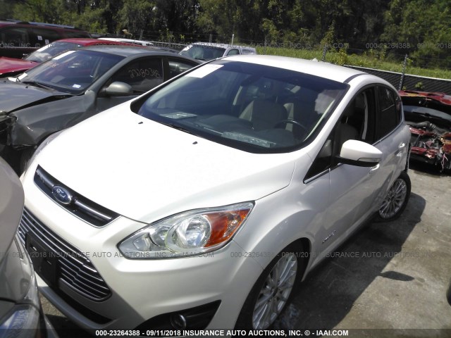 1FADP5BUXDL540850 - 2013 FORD C-MAX SEL WHITE photo 2