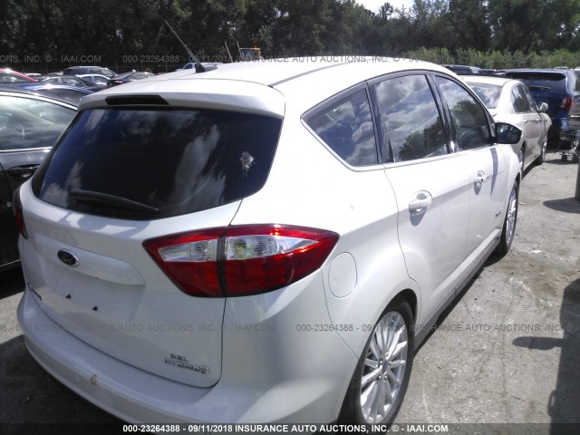 1FADP5BUXDL540850 - 2013 FORD C-MAX SEL WHITE photo 4