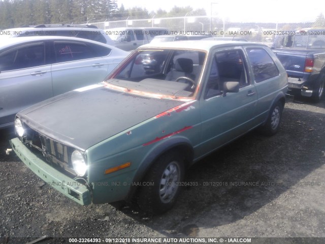 1VWDB0170FV026095 - 1985 VOLKSWAGEN GTI GREEN photo 2