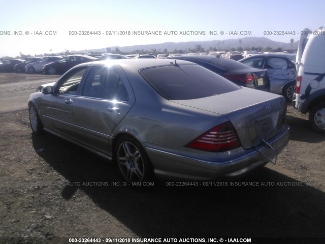 WDBNG75J76A484648 - 2006 MERCEDES-BENZ S 500 GRAY photo 3