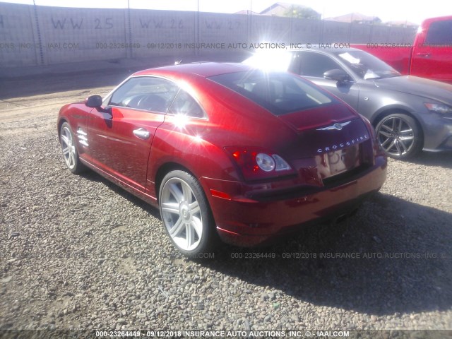 1C3AN69L84X021427 - 2004 CHRYSLER CROSSFIRE LIMITED RED photo 3