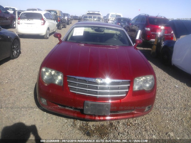 1C3AN69L84X021427 - 2004 CHRYSLER CROSSFIRE LIMITED RED photo 6
