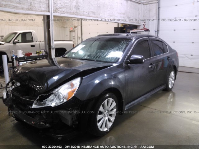 4S3BMBK64B3255133 - 2011 SUBARU LEGACY 2.5I LIMITED GRAY photo 2