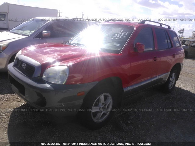 KM8SB12B43U468099 - 2003 HYUNDAI SANTA FE GL RED photo 2