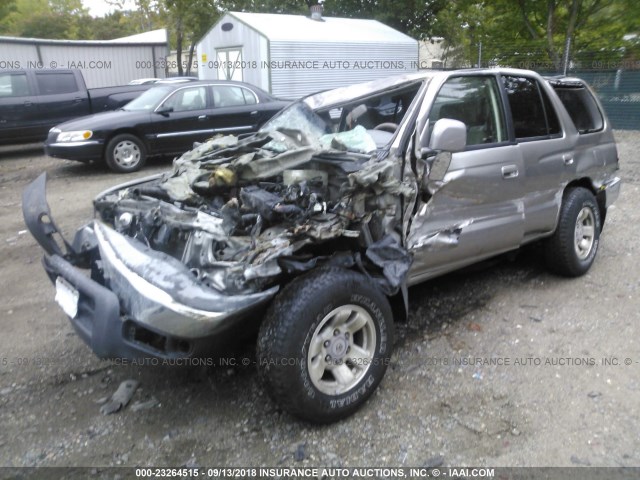 JT3GN86R520245663 - 2002 TOYOTA 4RUNNER SR5 BEIGE photo 2