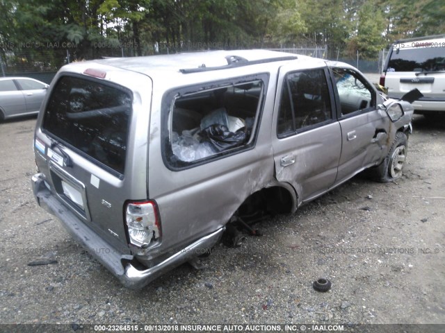 JT3GN86R520245663 - 2002 TOYOTA 4RUNNER SR5 BEIGE photo 4