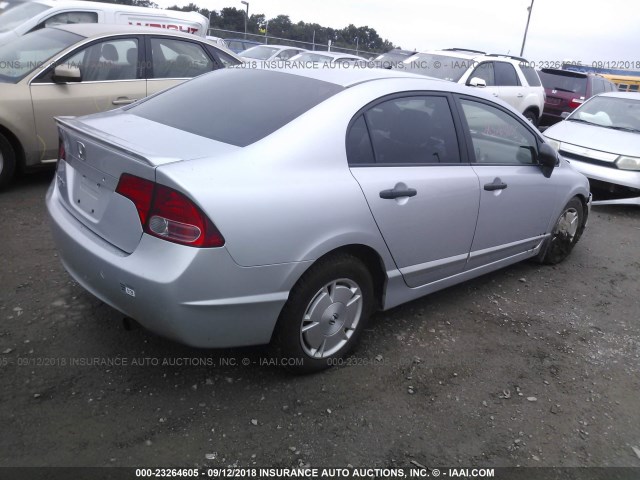 2HGFA15468H029200 - 2008 HONDA CIVIC DX-G SILVER photo 4