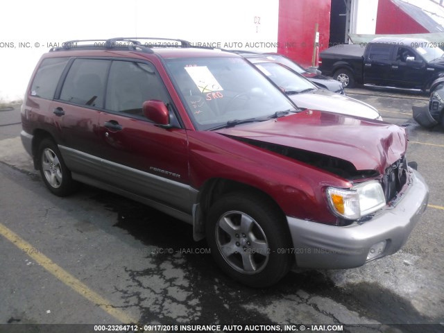 JF1SF65532G709729 - 2002 SUBARU FORESTER S RED photo 1