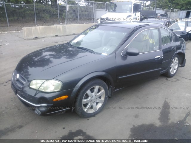 JN1DA31D22T417478 - 2002 NISSAN MAXIMA GLE/GXE/SE GRAY photo 2