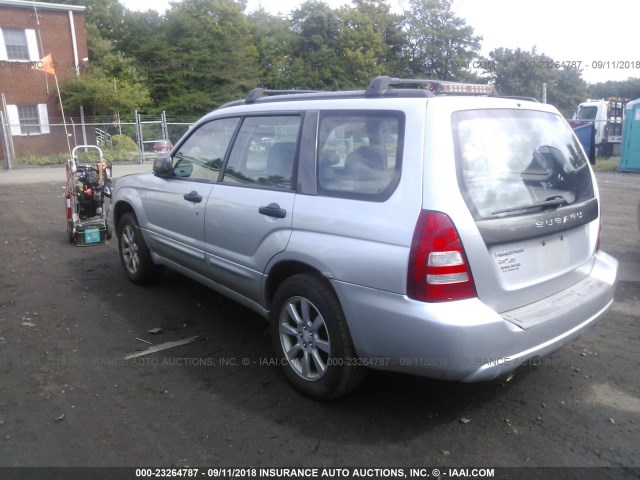 JF1SG65625H712383 - 2005 SUBARU FORESTER 2.5XS ვერცხლისფერი ფოტო 3