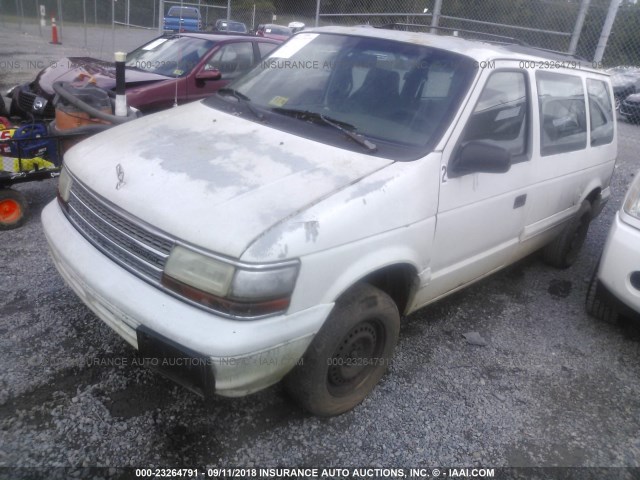 2P4GH2532RR600359 - 1994 PLYMOUTH VOYAGER WHITE photo 2