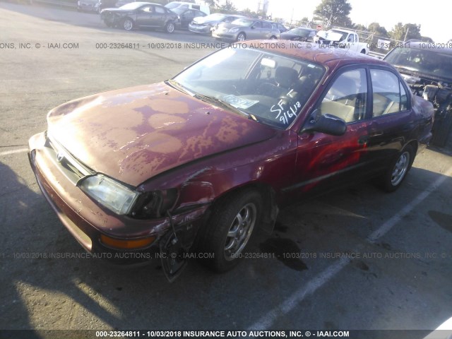 1NXAE09B1RZ173117 - 1994 TOYOTA COROLLA LE/DX 勃艮第红 照片 2