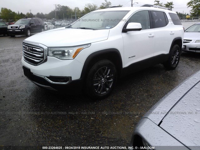 1GKKNMLS1JZ245454 - 2018 GMC ACADIA SLT-1 Biały zdjęcie 2
