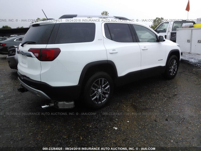 1GKKNMLS1JZ245454 - 2018 GMC ACADIA SLT-1 Biały zdjęcie 4