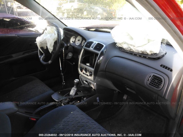 JM1BJ225910417984 - 2001 MAZDA PROTEGE LX/ES წითელი ფოტო 5