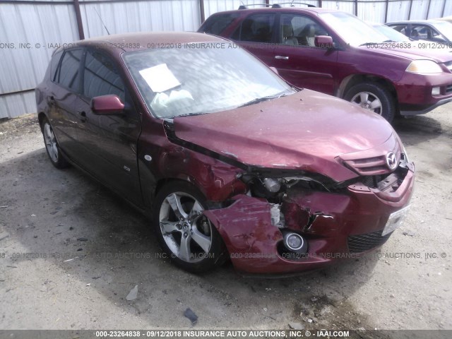 JM1BK144X61486468 - 2006 MAZDA 3 HATCHBACK BURGUNDY photo 1