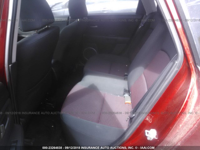 JM1BK144X61486468 - 2006 MAZDA 3 HATCHBACK BURGUNDY photo 8