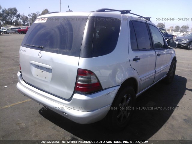 4JGAB72EX1A285152 - 2001 MERCEDES-BENZ ML 430 银色 照片 4