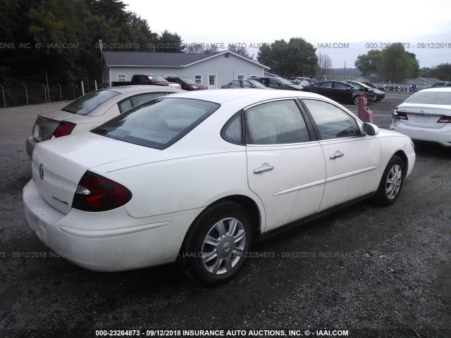 2G4WC532951310456 - 2005 BUICK LACROSSE CX WHITE photo 4