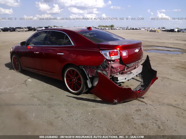 1G11H5SA7DF267129 - 2013 CHEVROLET MALIBU LTZ 红色 照片 3