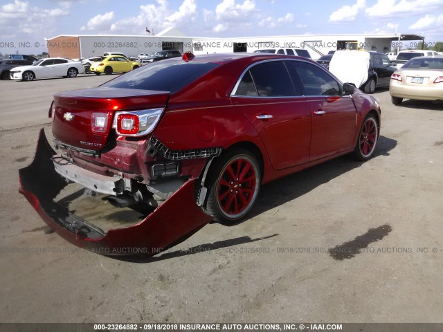 1G11H5SA7DF267129 - 2013 CHEVROLET MALIBU LTZ 红色 照片 4