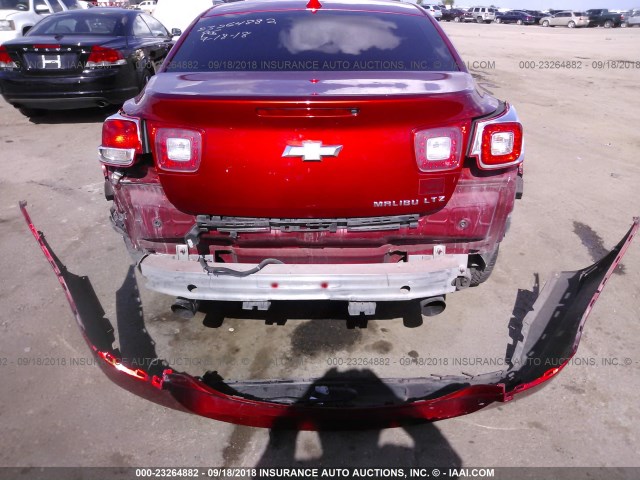 1G11H5SA7DF267129 - 2013 CHEVROLET MALIBU LTZ 红色 照片 6