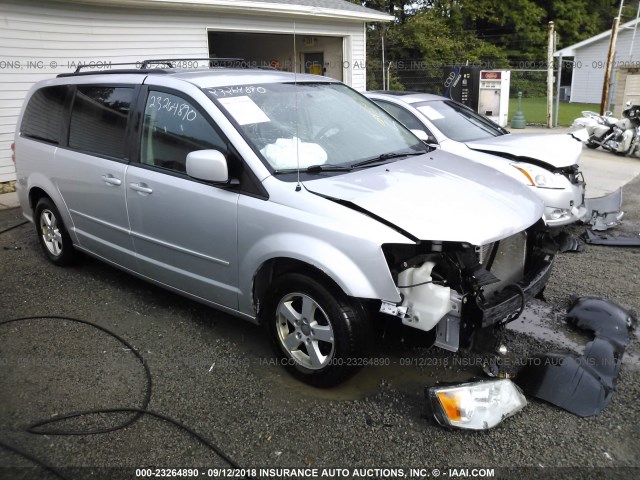 2C4RDGCG4CR173382 - 2012 DODGE GRAND CARAVAN SXT SILVER photo 1