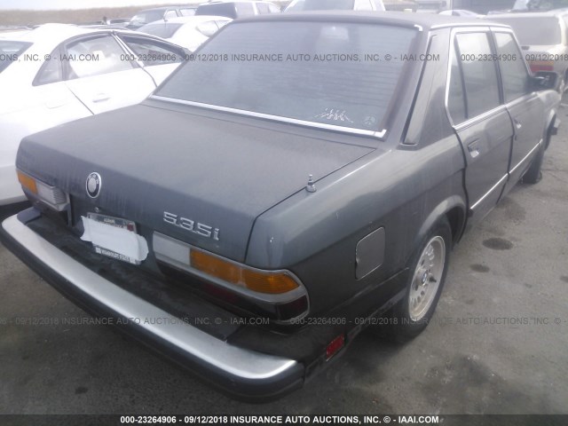 WBADC8400H1722136 - 1987 BMW 535 I AUTOMATIC SILVER photo 4