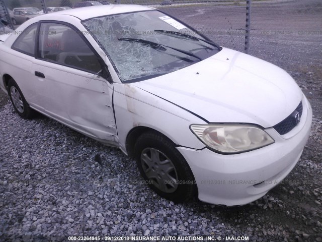 1HGEM22384L083938 - 2004 HONDA CIVIC DX VP WHITE photo 1