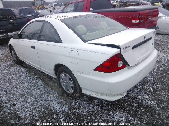 1HGEM22384L083938 - 2004 HONDA CIVIC DX VP WHITE photo 3
