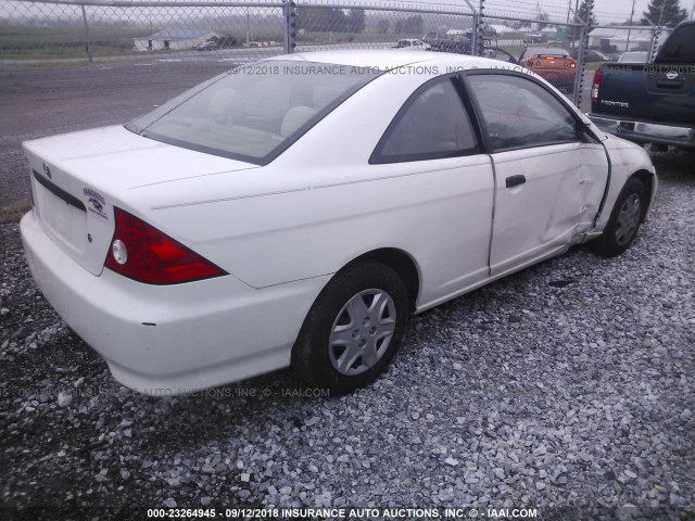 1HGEM22384L083938 - 2004 HONDA CIVIC DX VP WHITE photo 4