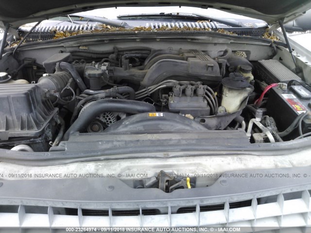 1FMZU62K24UB55107 - 2004 FORD EXPLORER XLS/XLS SPORT SILVER photo 10