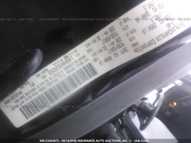 1J4GR48K45C652525 - 2005 JEEP GRAND CHEROKEE LAREDO/COLUMBIA/FREEDOM 黑色 照片 9