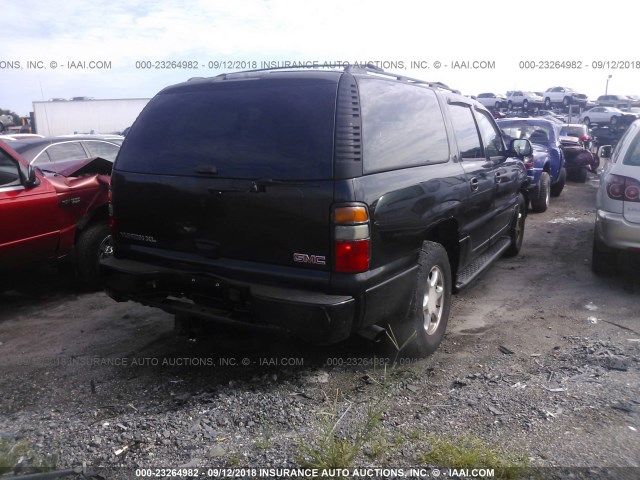 1GKFK66U95J261683 - 2005 GMC YUKON XL DENALI BLACK photo 4