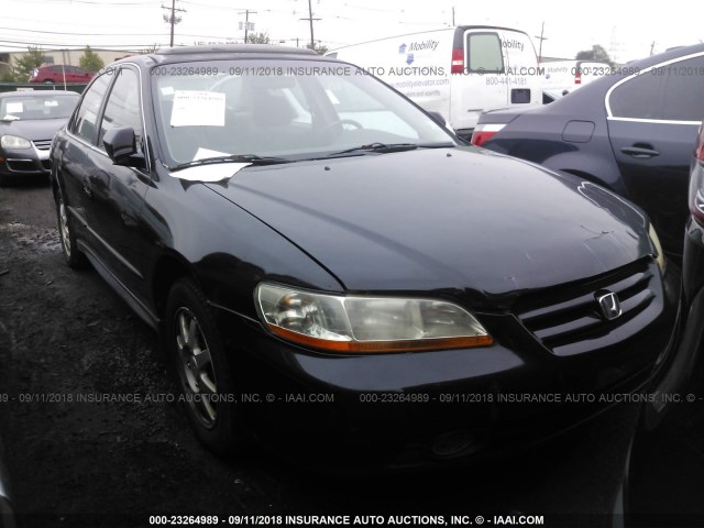 1HGCG66802A111235 - 2002 HONDA ACCORD EX/SE BLACK photo 1