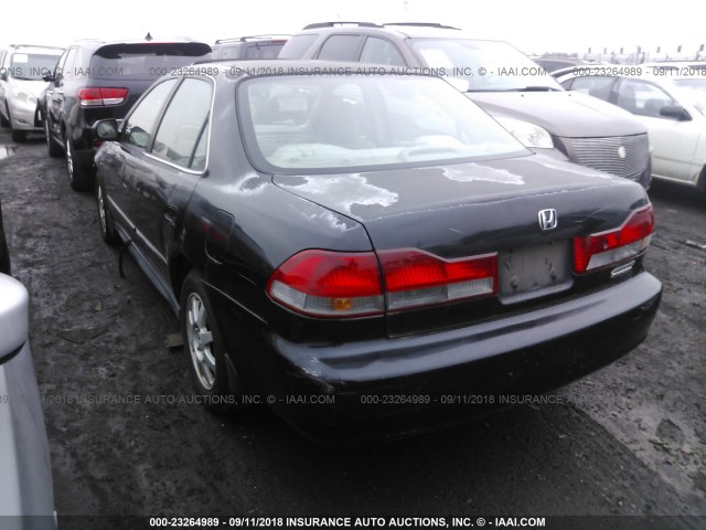 1HGCG66802A111235 - 2002 HONDA ACCORD EX/SE BLACK photo 3