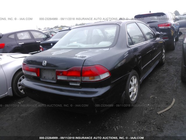 1HGCG66802A111235 - 2002 HONDA ACCORD EX/SE BLACK photo 4