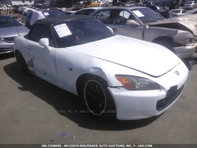 JHMAP11411T009201 - 2001 HONDA S2000 WHITE photo 1