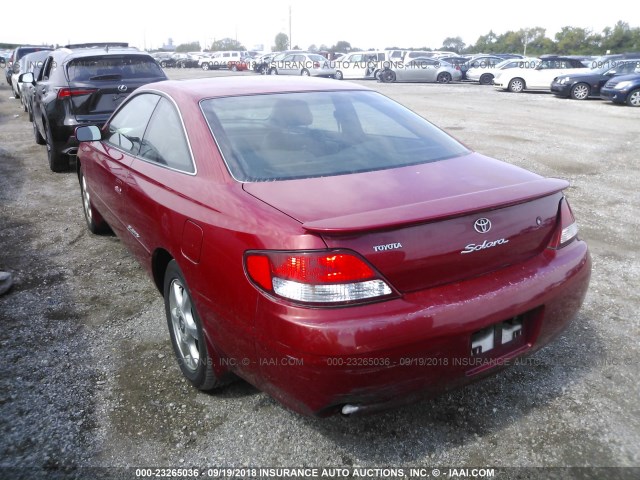 2T1CF22P8XC194844 - 1999 TOYOTA CAMRY SOLARA SE/SLE Qırmızı foto 3