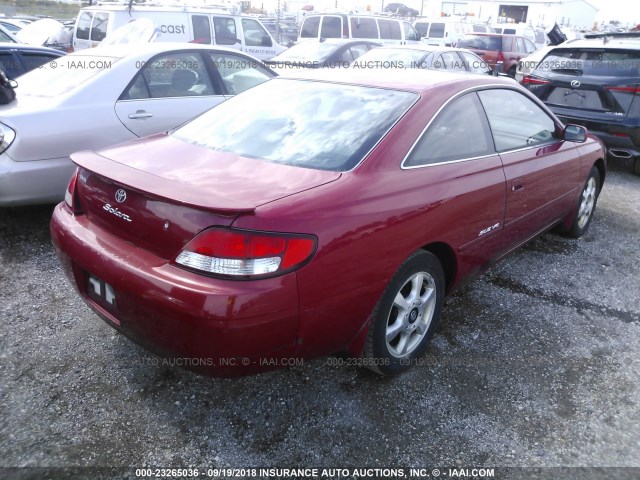 2T1CF22P8XC194844 - 1999 TOYOTA CAMRY SOLARA SE/SLE Qırmızı foto 4