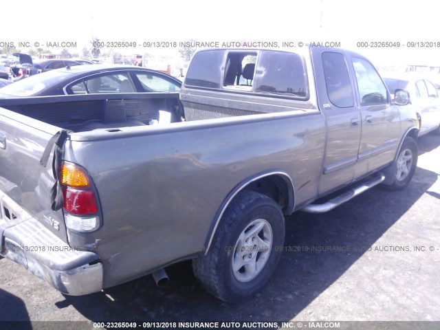 5TBRT34193S399584 - 2003 TOYOTA TUNDRA ACCESS CAB SR5 GRAY photo 4