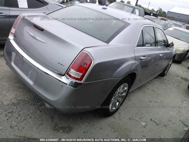 2C3CA5CGXBH522203 - 2011 CHRYSLER 300 LIMITED SILVER photo 4