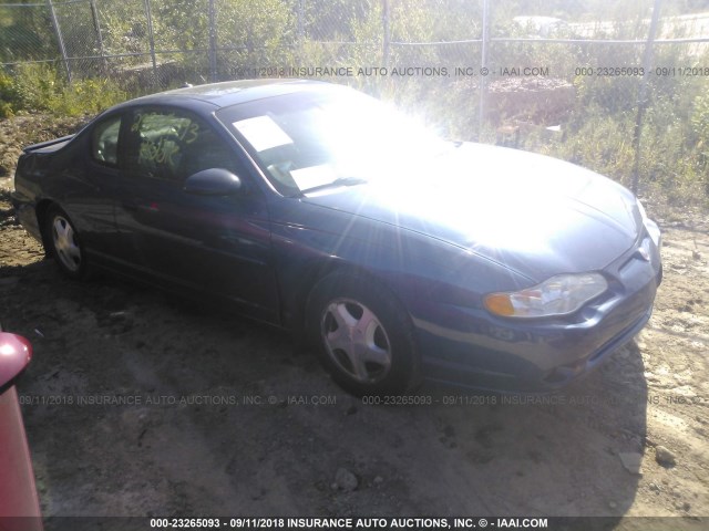 2G1WX12K539178340 - 2003 CHEVROLET MONTE CARLO SS BLUE photo 1